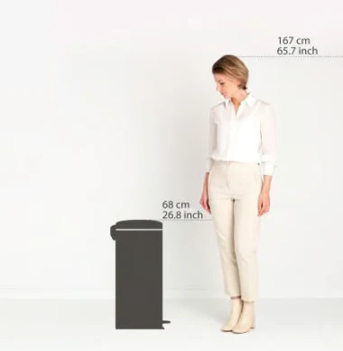 Brabantia New lcon Pedal Bin Brilliant Steel - 30L - Image 3