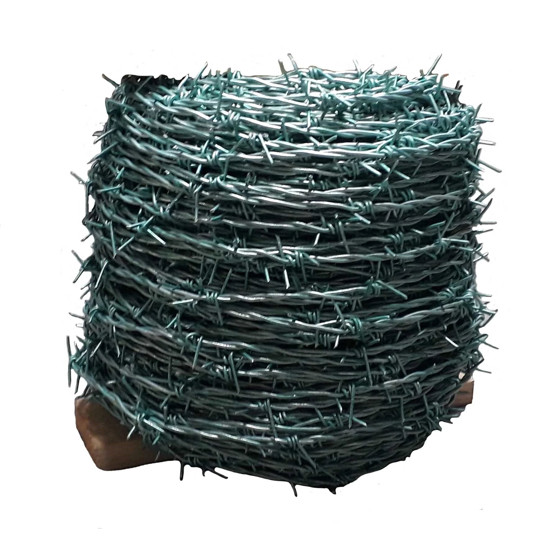 3" Heavy Barbed Wire Green