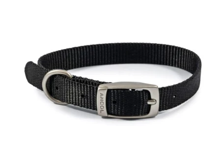 Ancol Viva Nylon Collar Black