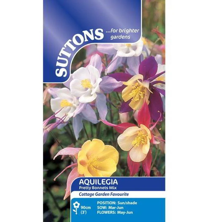 Aquilegia 'Pretty Bonnets Mix' - Seeds - Image 2