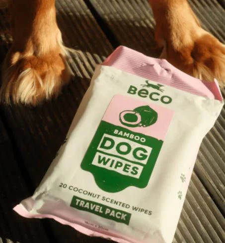 Beco Bamboo Dog Wipes Coconut Scented 20pk - Image 2