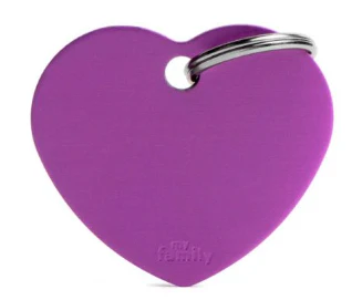 MY FAMILY Big Heart Aluminium ID Tag - Image 3