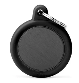 MyFamily Dog Hushtag  Aluminium Circle ID Tag with Rubber - Image 2