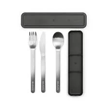 Brabantia Make & Take Cutlery Set - 3 Piece - Dark Grey