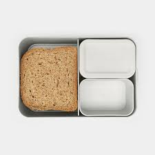 Brabantia Make & Take Large Bento Lunchbox - Light Grey