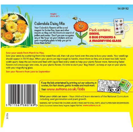 Calendula 'Bug Magnet (Daisy Mix)' - Seeds - Image 2