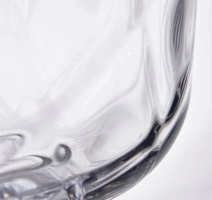 Clear Glass Diamond Optic Vase Small - Image 5