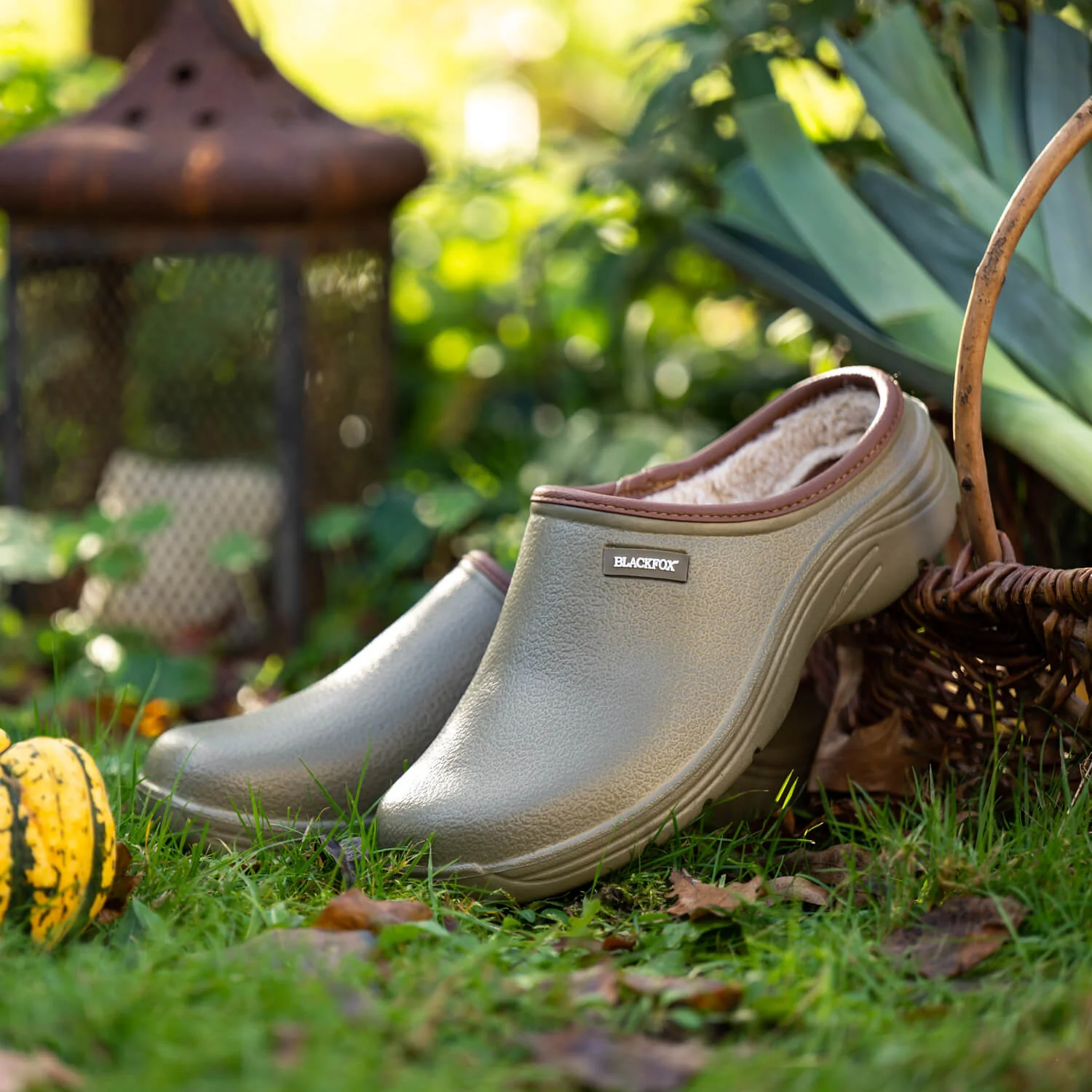 Fur Clogs Sherlow Khaki - Image 3