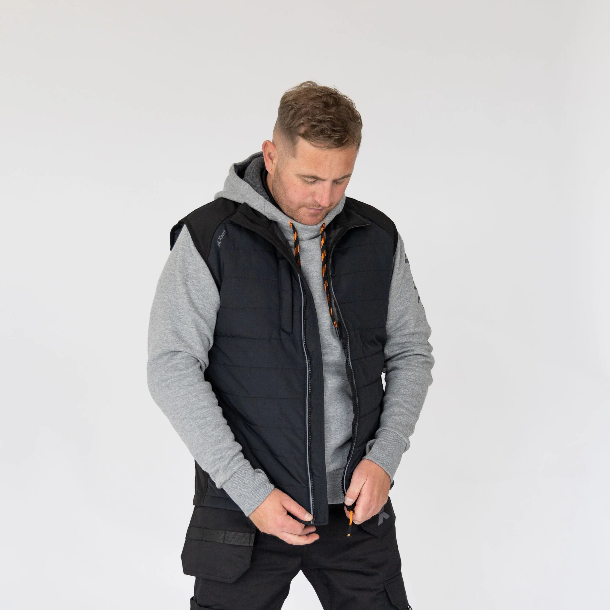Xpert Pro Rip-stop Panelled Bodywarmer Black - Image 3