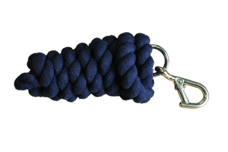 COTTON WALSALL CLIP LEADROPE NAVY