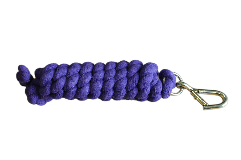 COTTON WALSALL CLIP LEADROPE PURPLE
