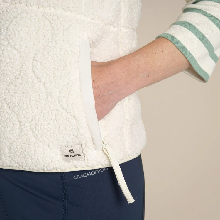 Craghoppers Dinas Vest Fleece - Ecru Print - Image 3