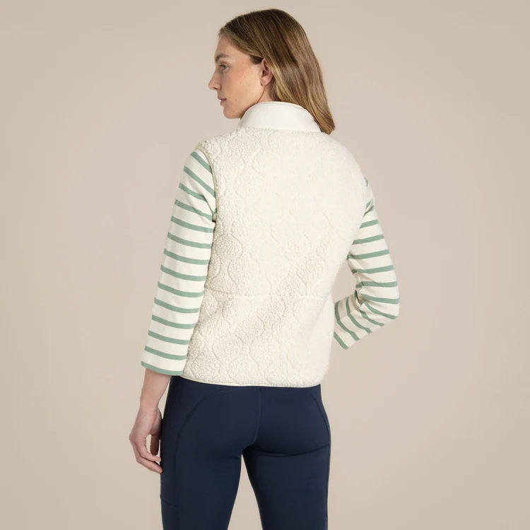 Craghoppers Dinas Vest Fleece - Ecru Print - Image 4