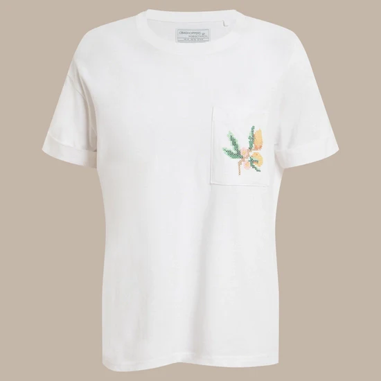 Craghoppers Maya T-Shirt - White Floral - Image 3