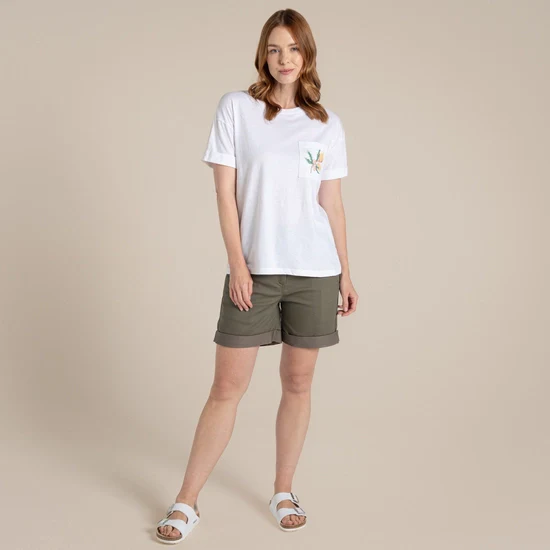 Craghoppers Maya T-Shirt - White Floral - Image 5