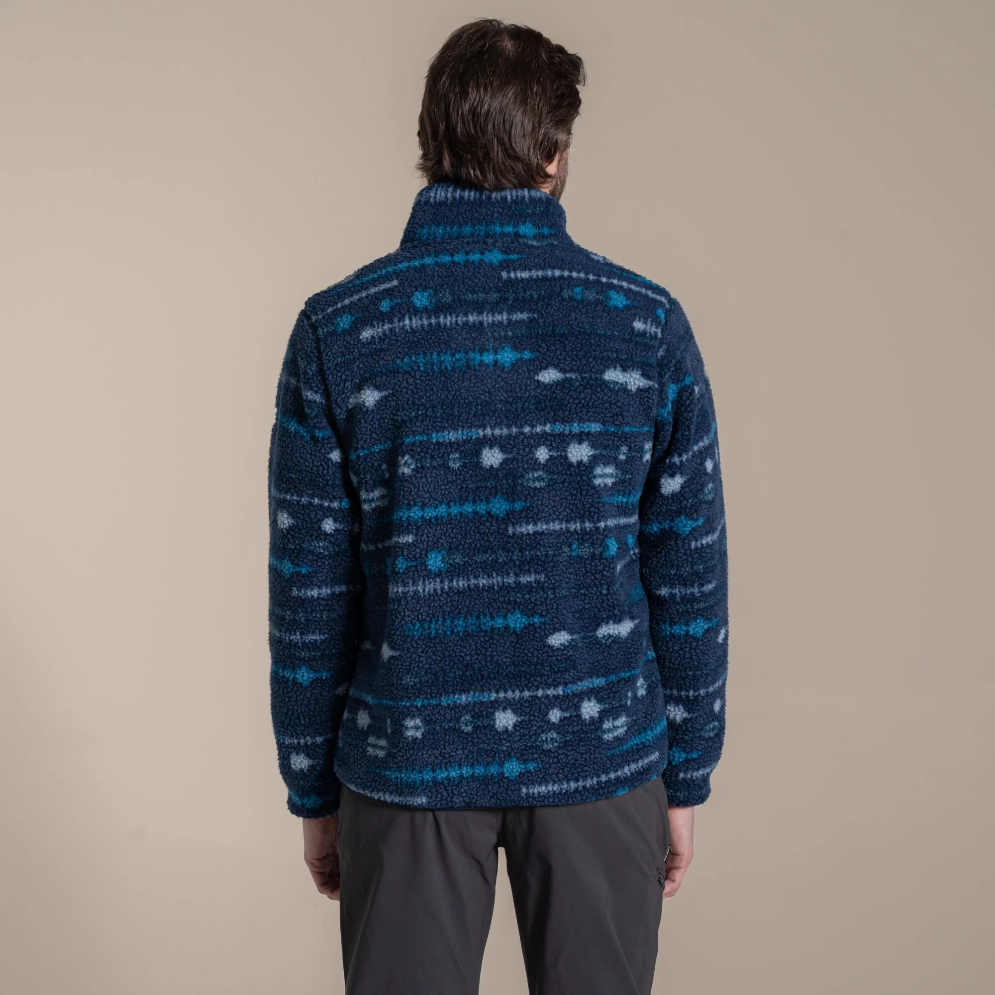 Craghoppers Rawthey Half Zip Fleece | Blue Navy Print - Image 2