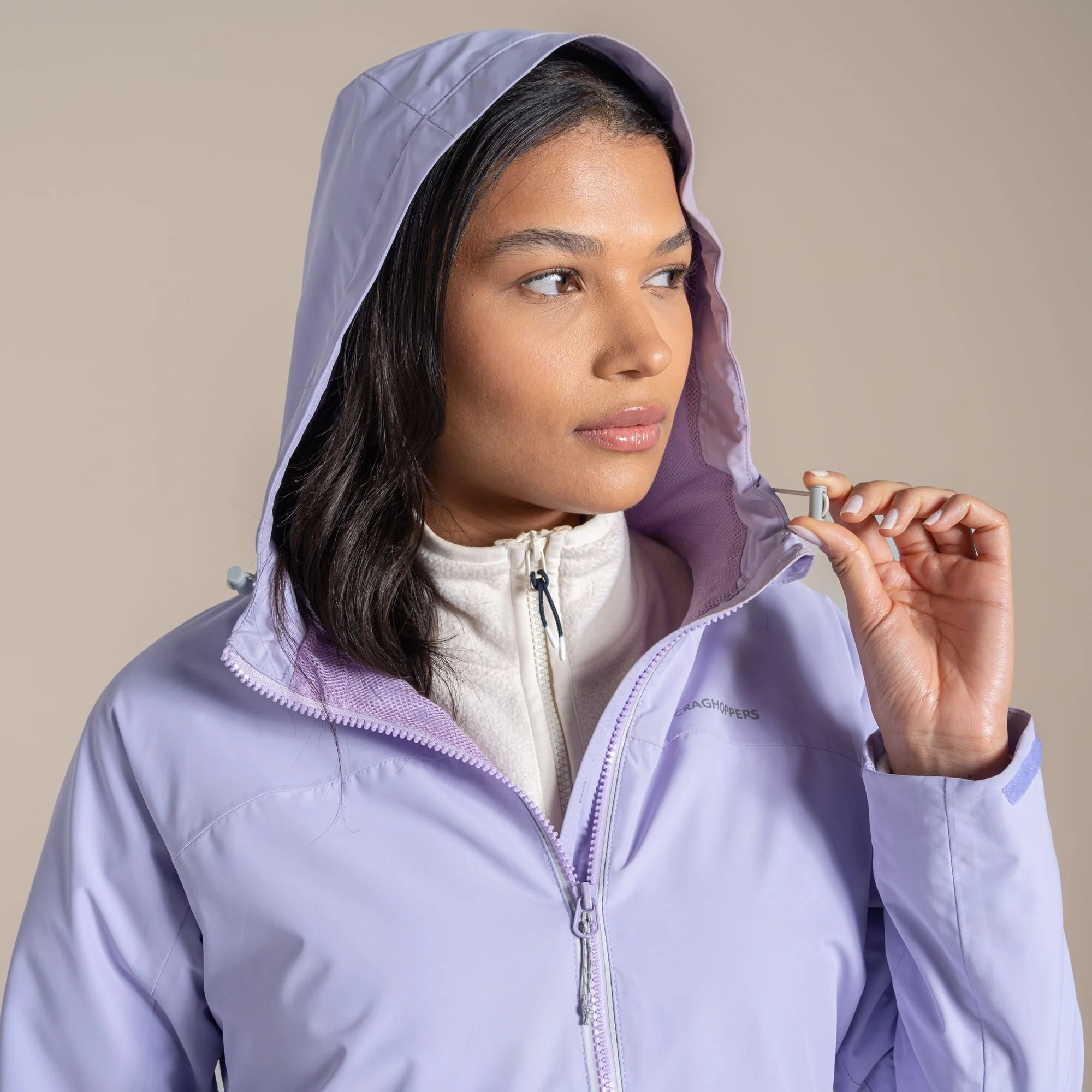 Craghoppers Women's Solla Waterproof Jacket | Parma Violet - Image 7
