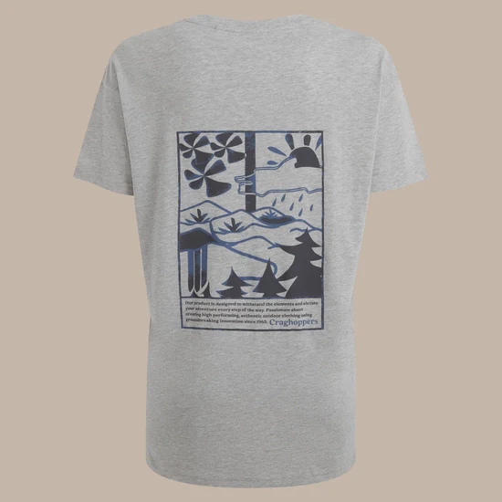 Craghoppers Yago Short Sleeved Top - Grey - Image 4
