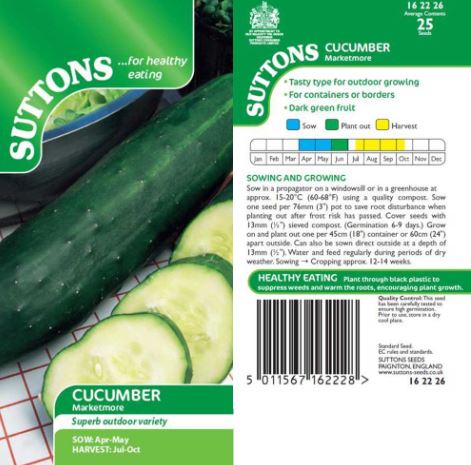Cucumber 'Marketmore' - Seeds - Image 3