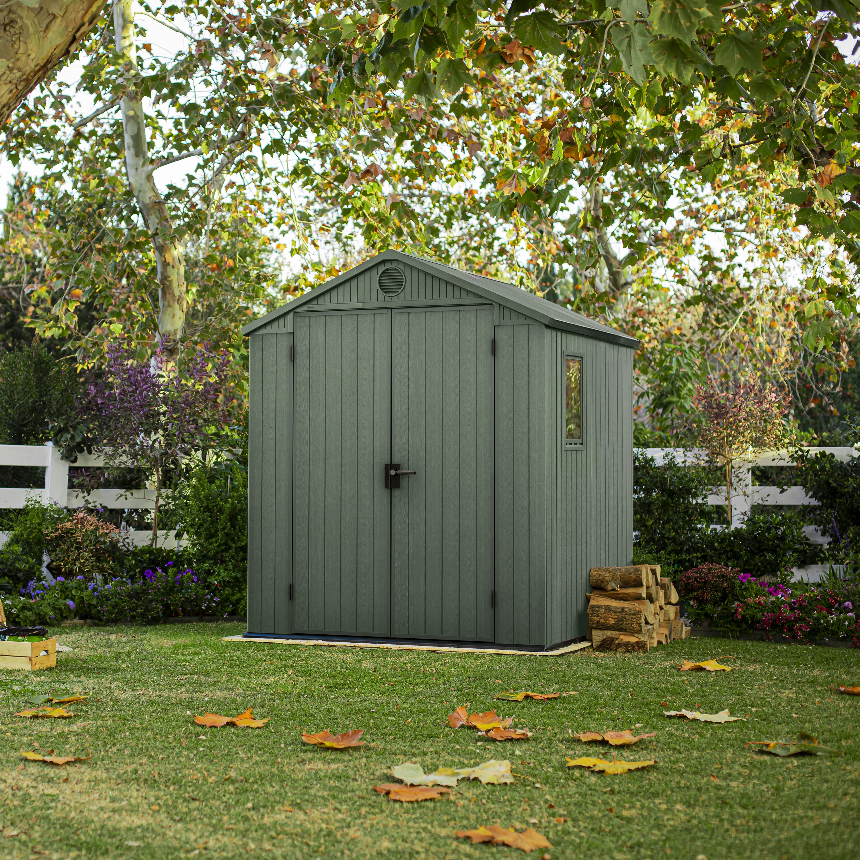 Darwin Wood Effect Garden Shed - 6x6ft - Image 6
