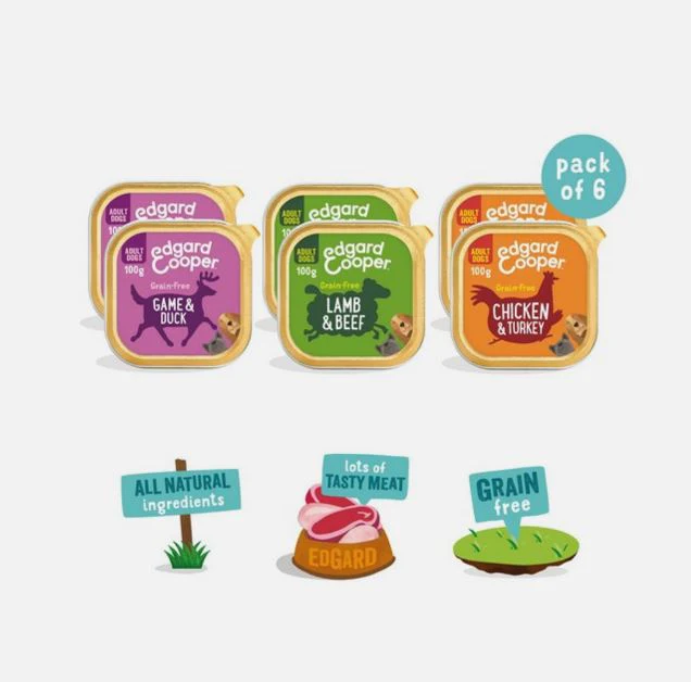 Edgard & Cooper Wet Multipack Cup for Dogs 6x100g - Image 3