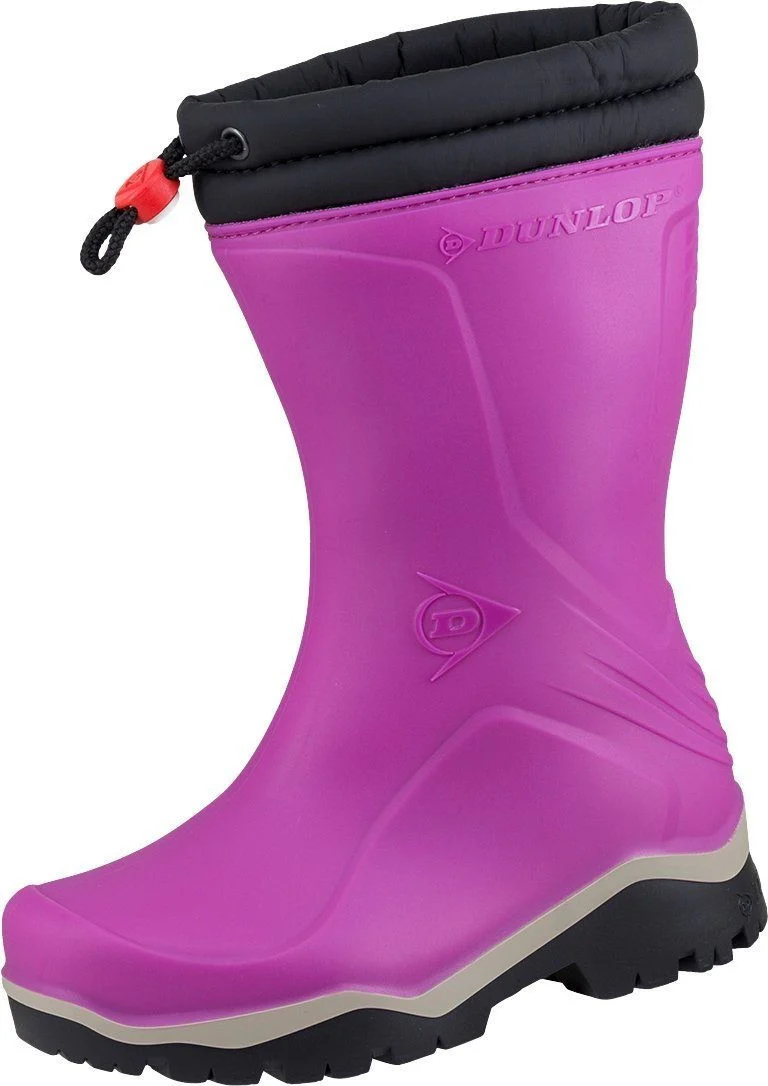 Dunlop Kids Blizzard Wellies Pink - Image 2