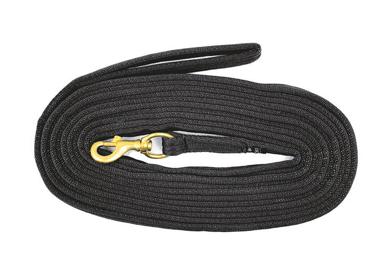 Equisential Padded Lunge Rein 24' Black