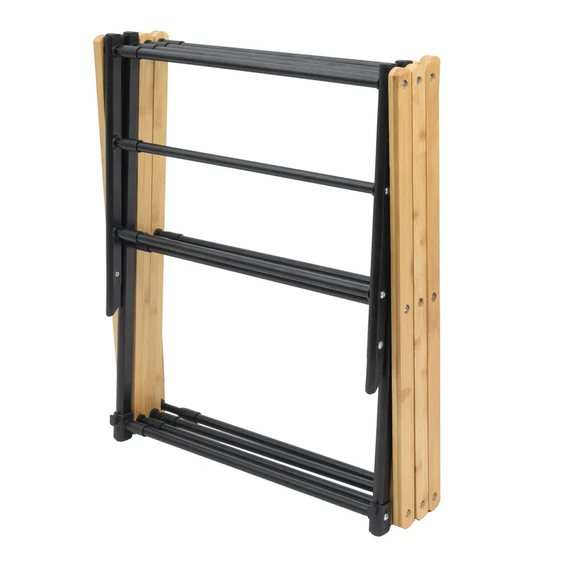 Extendable Bamboo 3 Tier Clothes Airer - 8m - Image 3
