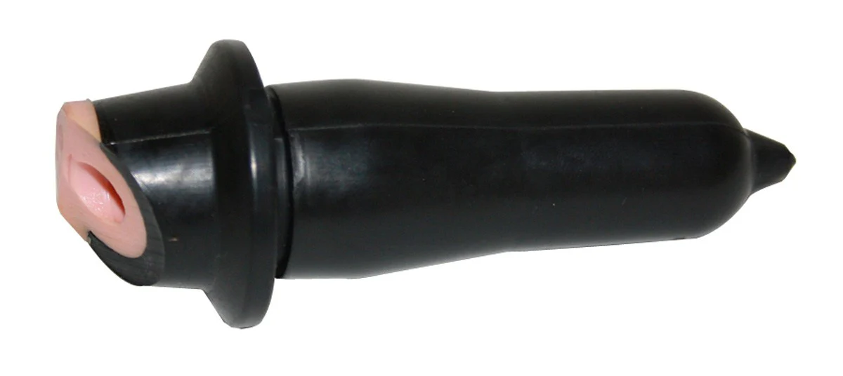 Black Pull Through Peach Teat - Image 2