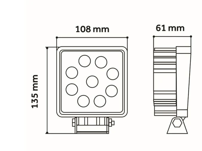 LED Square Flood Lamp 2200lm - Image 5