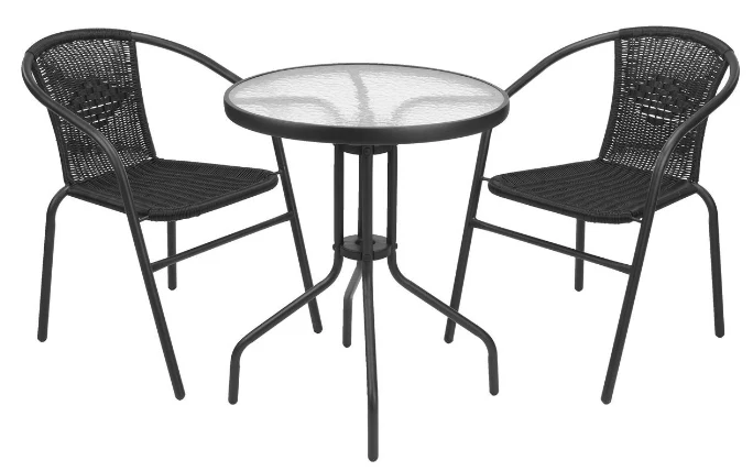 Rattan 2 Seater Bistro Set - Image 2