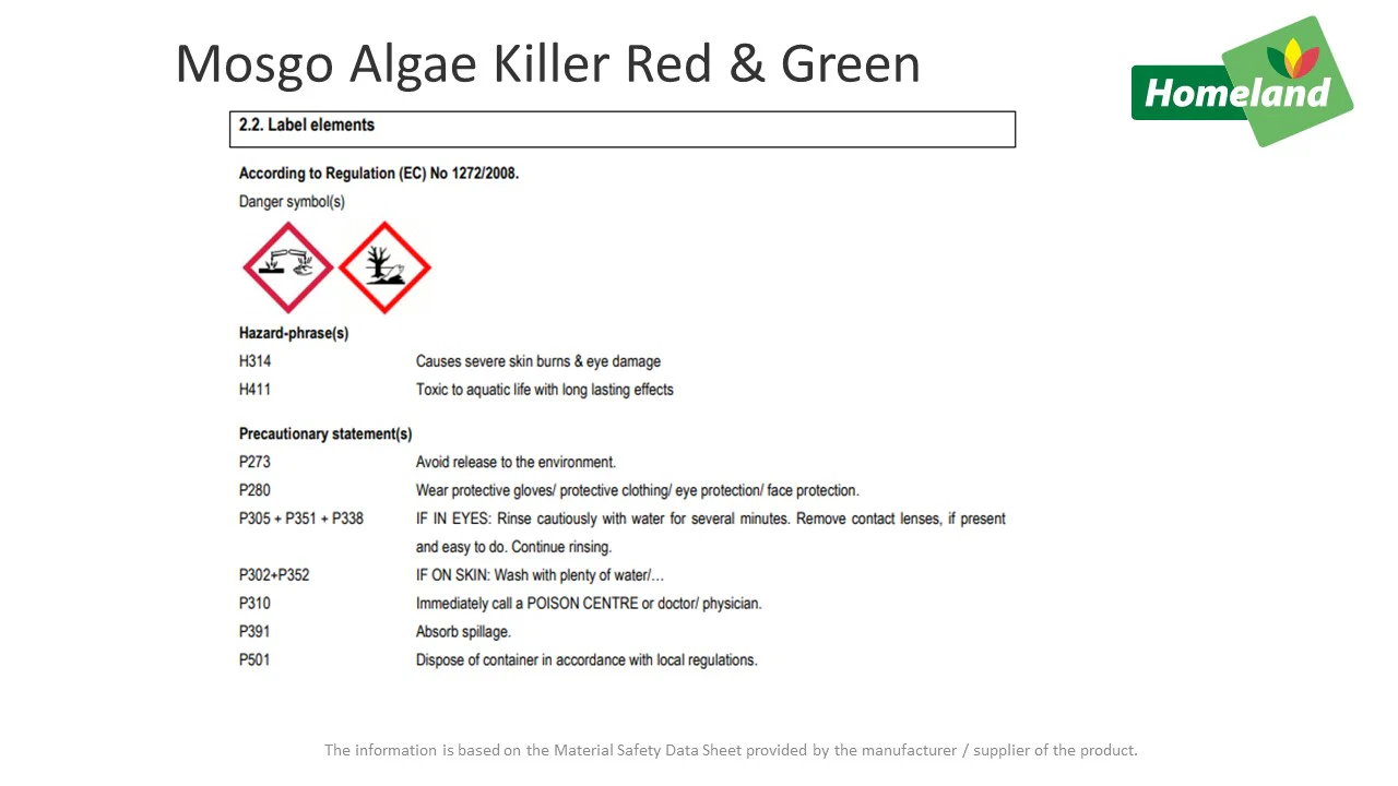 Mosgo Algae Killer Red & Green (masonry) - Image 2