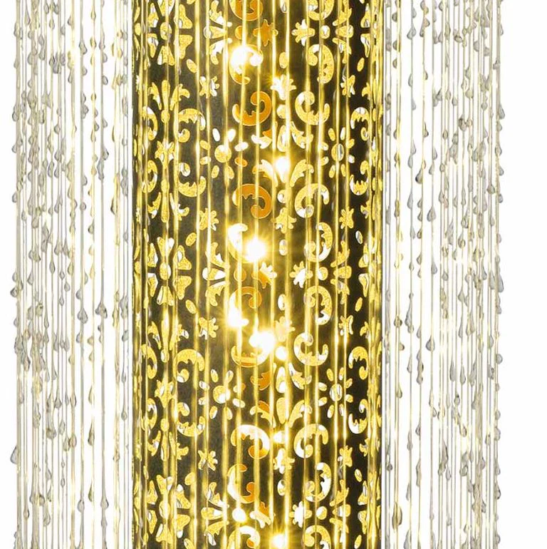 Green Cylindrical LED Water Feature - Image 3