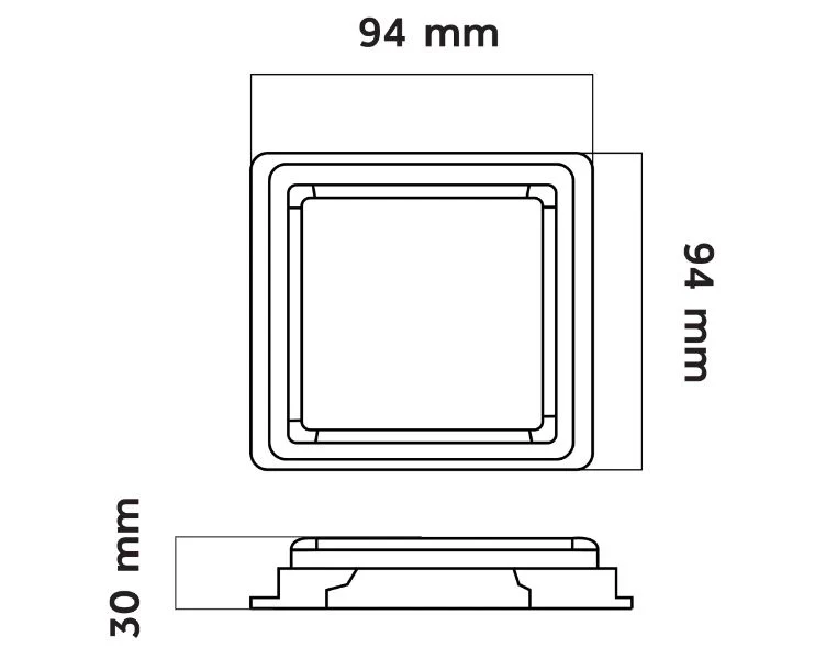 Led 3 Function Sqr Rear Combi Lamp  (VS-L93RY) - Image 8