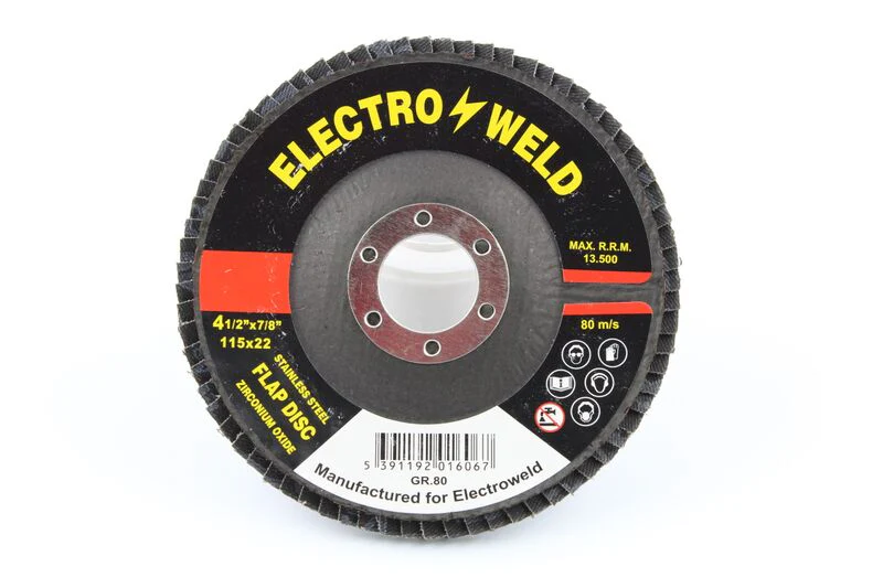4.5" Stainless Steel Flap Disc Grit 80