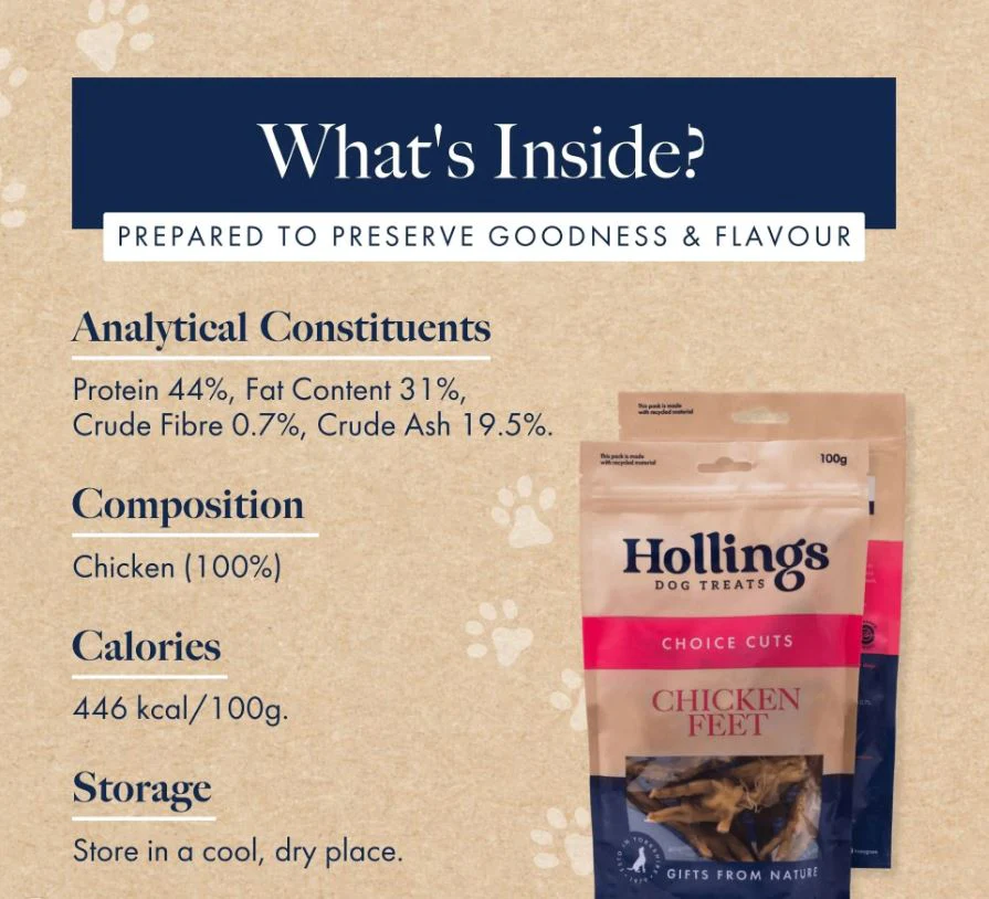 Hollings Chicken Feet 100g - Image 6