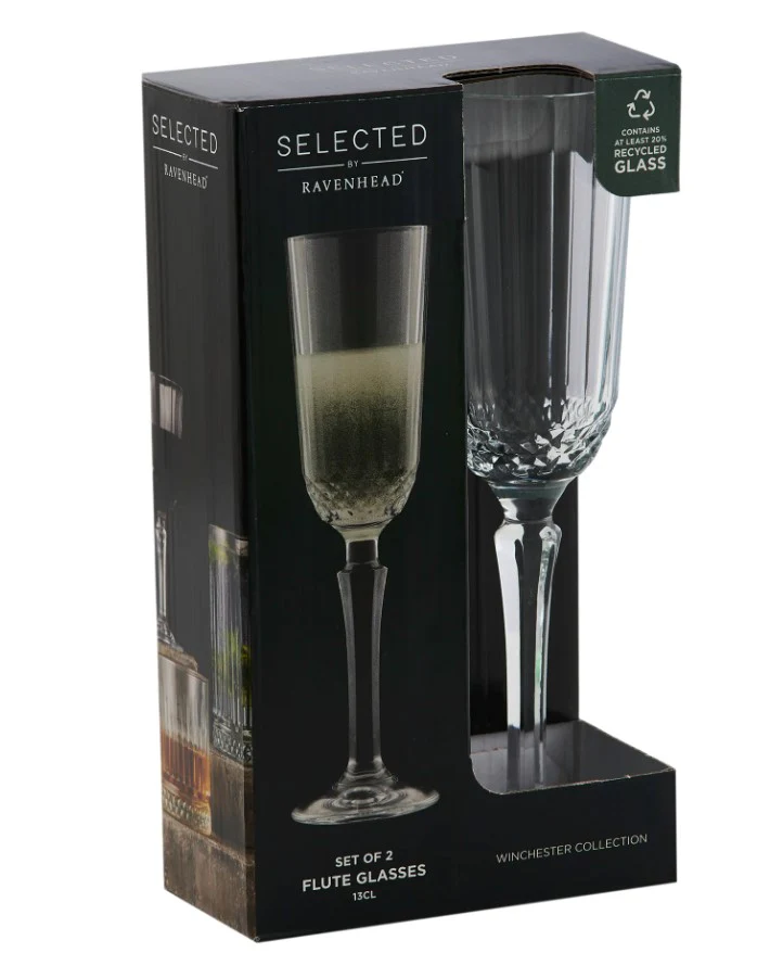 Ravenhead Winchester Set Of 2 Champagne Flutes 13cl - Image 2