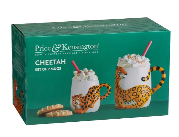 Price & Kensington Cheetah Set Of 2 Mugs - Image 2
