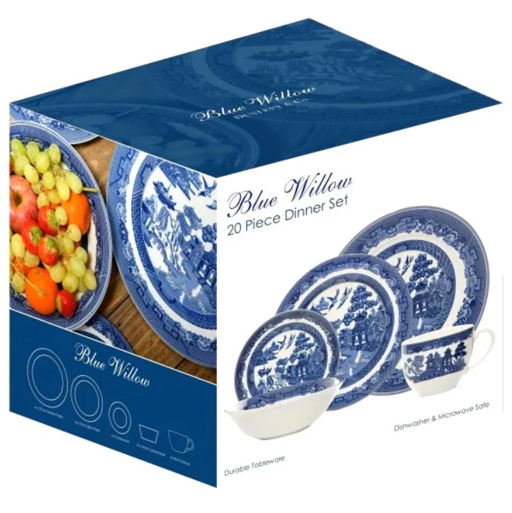 Blue Willow 20 Piece Dining Set - Image 2