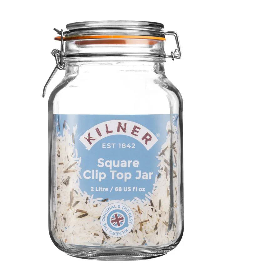 Kilner Clip Top Square Jar 2 Litre - Image 2