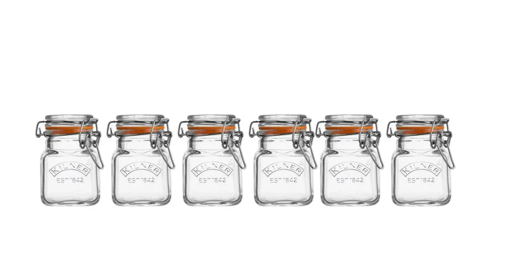 Kilner Glass Clip Top Spice Jar Set - Image 2