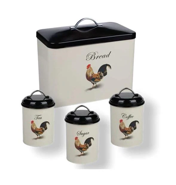 Bread Bin Metal Cockerel - Image 2