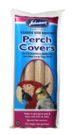 Johnson's Cockatiel Sand Perch Covers 4pk