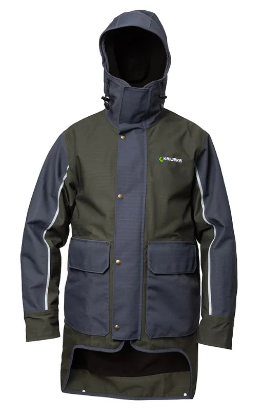 Kaiwaka Stormforce Waterproof Winter Jacket - Navy & Green - Image 2