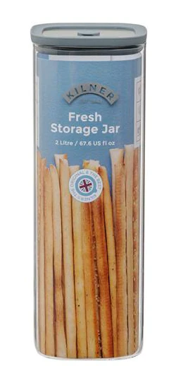 Kilner Fresh Storage Square Jar 2L - Image 2