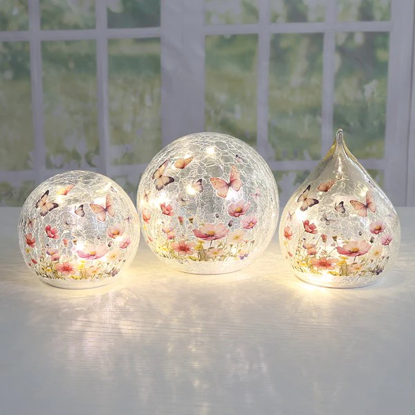LED Floral Butterfly Teardrop 15cm - Image 2