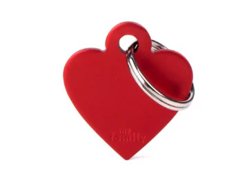 MY FAMILY Small Heart Aluminium ID Tag - Image 3