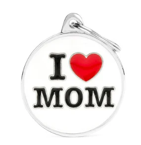 MyFamily Charms Big "I Love Mom" ID Tag
