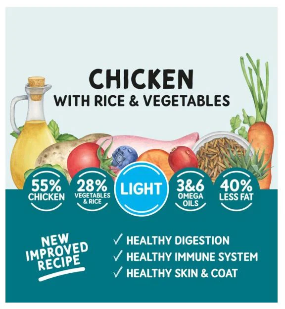 Naturo Adult Dog Light Chicken with Rice and Vegetables 400 g - Image 3