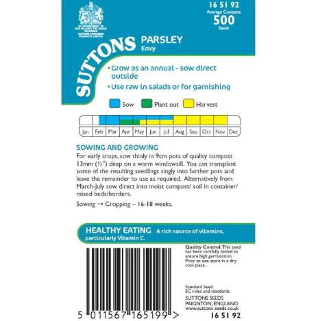 Parsley 'Envy' - Herb Seeds - Image 2